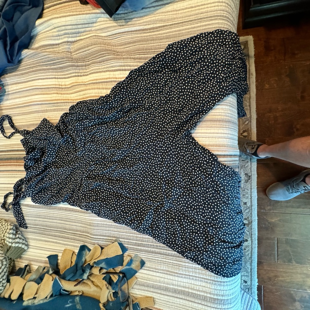 Black polka dot jumper lightly used